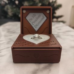 IMG_20211224_192119.jpg STL file Engagement Ring Case with Lithophane Insert (Screws Required)・3D printer design to download