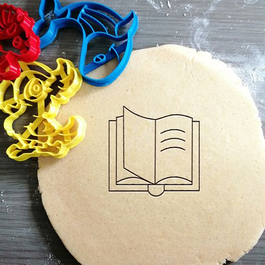 Book Cookie Cutter - 3D model önizlemesi
