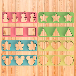 MINICORTANTES.png Mini cookie cutter for cookie dough and clay - Cookies cutters