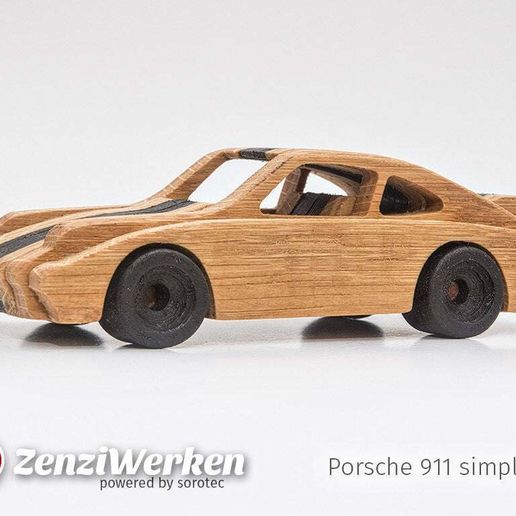 🚗 Porsche 911 simplified cnc/laser・Free STL File for 3D printing