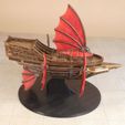 Dreadnought-Spelljammer-Panted-Side.jpg Dreadnought Flying Fantasy Ship Model Compatible with DnD Spelljammer