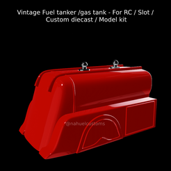 Nuevo-proyecto-2022-01-20T180613.629.png Fichier STL Vintage Fuel tanker /gas tank - Pour RC / Slot / Custom diecast / Model kit・Plan pour impression 3D à télécharger