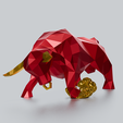 b0006.png Urus buffalo polygonal sculpture