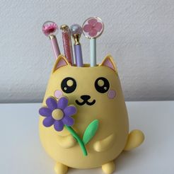 So Kawaii cat super cute and funny [hucha, caja, maceta, personaje decorativo].