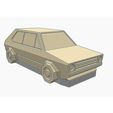 c32a8916dffb0d1874c50eae1337469e_preview_featured.jpg Volkswagen Golf GTI - Low Poly Miniature - No supports needed