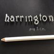 harringtonmin (1).jpg HARRINGTON font lowercase 3D letters STL file
