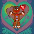 C.jpg Articulated Print-in-Place Gingerbread - Sweet Valentine