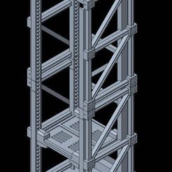 1.jpg Fichier STL gratuit Ascenseur modulaire (Tabletop 40k)・Objet imprimable en 3D à télécharger