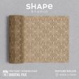 Boho6_2.jpg Boho VI Texture | 2 versions of the same design | Polymer clay Seamless texture roller | Digital STL file | Clay texture