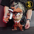 TAZMANIA_01.png Taz the Tasmanian Devil – Peaky Blinders Urban Vibes |  No AMS / Multi-Part / 3MF
