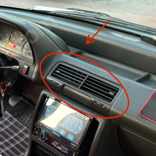 Civic 1988-1992 air ventillation frame - 3D model önizlemesi