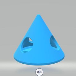 kegel_10x3_B1.jpg Archivo STL gratuito PINTAR PIRÁMIDE, pintar soportes de pirámide, pintar conos・Objeto para descargar e imprimir en 3D
