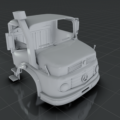I.png STL file MERCEDES BENZ LORRY 1924 2624 TRUCK CABIN・3D printer model to download