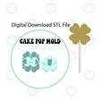 ETSY-Listingstl.png Clover Cake Pop Mold | Digital Download STL File