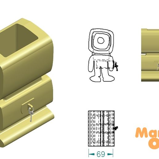 12.jpg Download STL file the Martians have arrived • 3D printer design, RECURSOS3D
