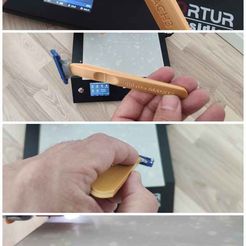 PSX_20210811_182754.jpg Free STL file Gillette MACH3 Handle - easy print・3D print design to download