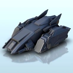 31.jpg STL file Thaumas spaceship 33 - Battleship Vehicle SF Science-Fiction・3D printable model to download