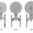 _preview-phase2-compare2.png Phase II Enterprise and additional Constitution class variants: Star Trek starship parts kit expansion #19