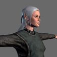 6.jpg Animated Elf woman-Rigged 3d game character Low-poly 3D model