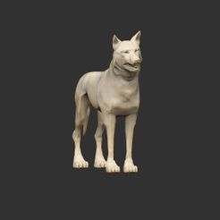 WolfP.jpg Бесплатный STL файл Wolf Standing・Шаблон для 3D-печати для загрузки