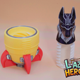 bp_01.png Lazy Heroes (Dobermann, black panther) - figure, Toy, Container [Color ready]