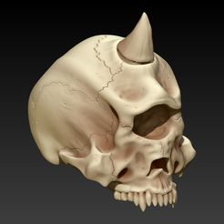 7.jpg Archivo STL CYCLOP SKULL・Objeto para impresora 3D para descargar