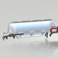 cisterna-cementera-camion-en-ho-7.png H0 scale cement transport trailer