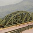 5d74e322956eec5647b0fff72bf6edca_display_large.JPG Fichier STL gratuit Échelle HO Pont en treillis arqué en acier de 126 pi.・Modèle imprimable en 3D à télécharger