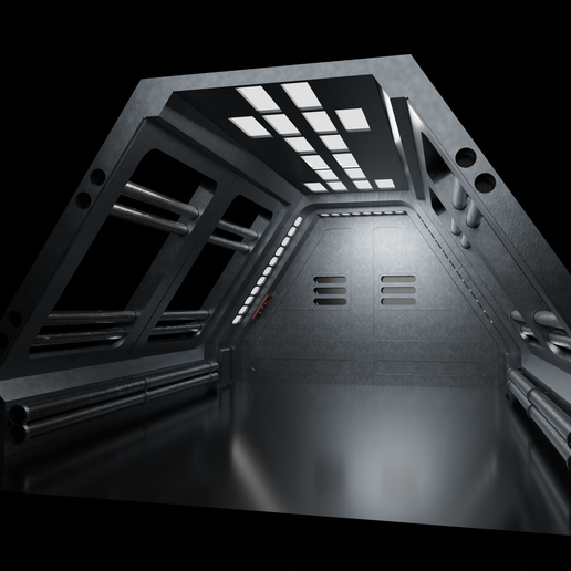 3D file Imperial hallway - Fortress Inquisitorius - Kenobi Series ...