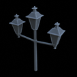Street_Light_Pole_Antique_Style_Triple_TypeB_Top.png STREET LIGHT SIGN TREE 1/35 FOR DIORAMA