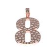 10.jpg Letter 8 Flush Setting Diamond Pendant