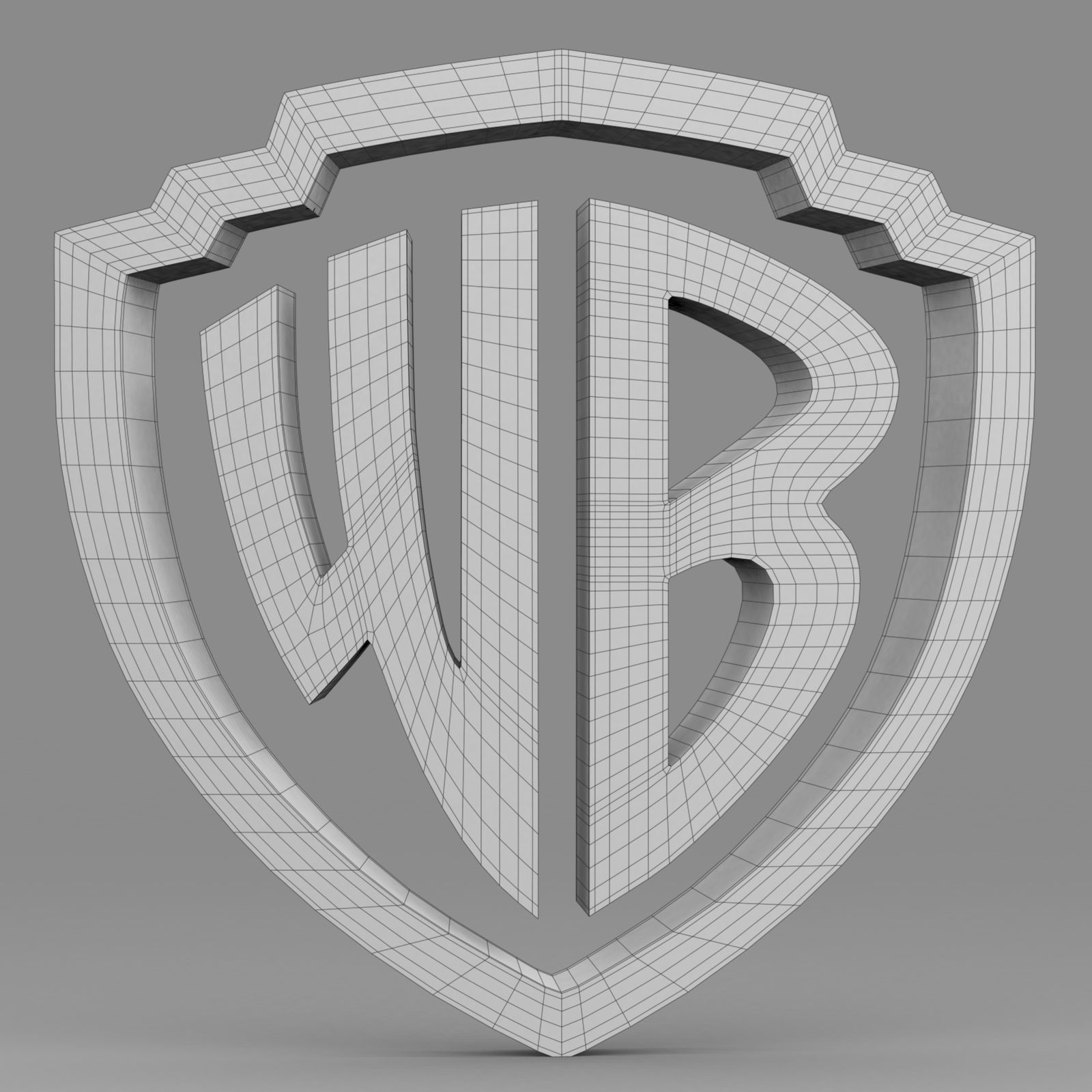 Download OBJ file warner brazzers logo • Model to 3D print ・ Cults