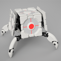 CubeBot.png 3D-Datei Geschützturm-Würfel (Portal)・3D-druckbare Vorlage zum herunterladen