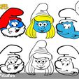 Slide15.JPG Smurf Cookie Cutter Set