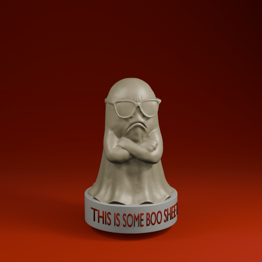 🆒 Cool Ghost “This Is Some Boo Sheet” STL – Funny Halloween Desk Toy ...