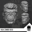 1.png Hulk Zombie head for 6 inch Action Figures