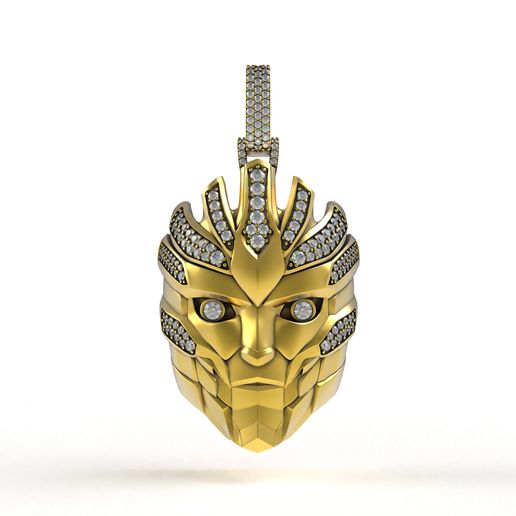 00093 Robotic Facemask Pendant