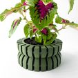 misprint-8518.jpg The Griva Planter Pot with Drainage | Tray & Stand Included | Modern and Unique Home Decor for Plants and Succulents  | STL File