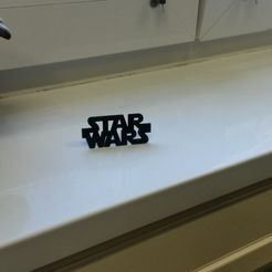 20151203_124023_RichtoneHDR.jpg Free STL file Star Wars logo stand_alone・Object to download and to 3D print