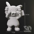 10.jpg Фигурка Пикачу KAWS черная - STL и OBJ для 3D печати