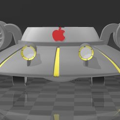 APPLE-WATCH_RICK-AND-MORTY.jpg STL file Suporte Dock Station Apple Watch Nave Rick e Morty・Design to download and 3D print