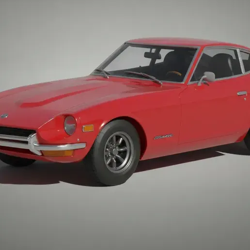 Datsun 240Z – 1972 Japanese Sports Car STL 3D Print Model