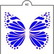 butterfly-Stencil-for-cookie-cutter-5in.png Butterfly Cookie Cutters & Stencil | STL & SVG Files