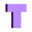 Letter T.STL АЛФАВИТ