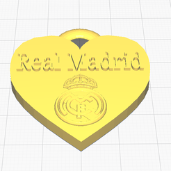 Archivo STL Llavero con el increíble logo del Real Madrid 👗・Objeto para  impresora 3D para descargar・Cults