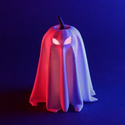 IMG_7557.jpg STL file Pumpkin Ghost・3D printing idea to download