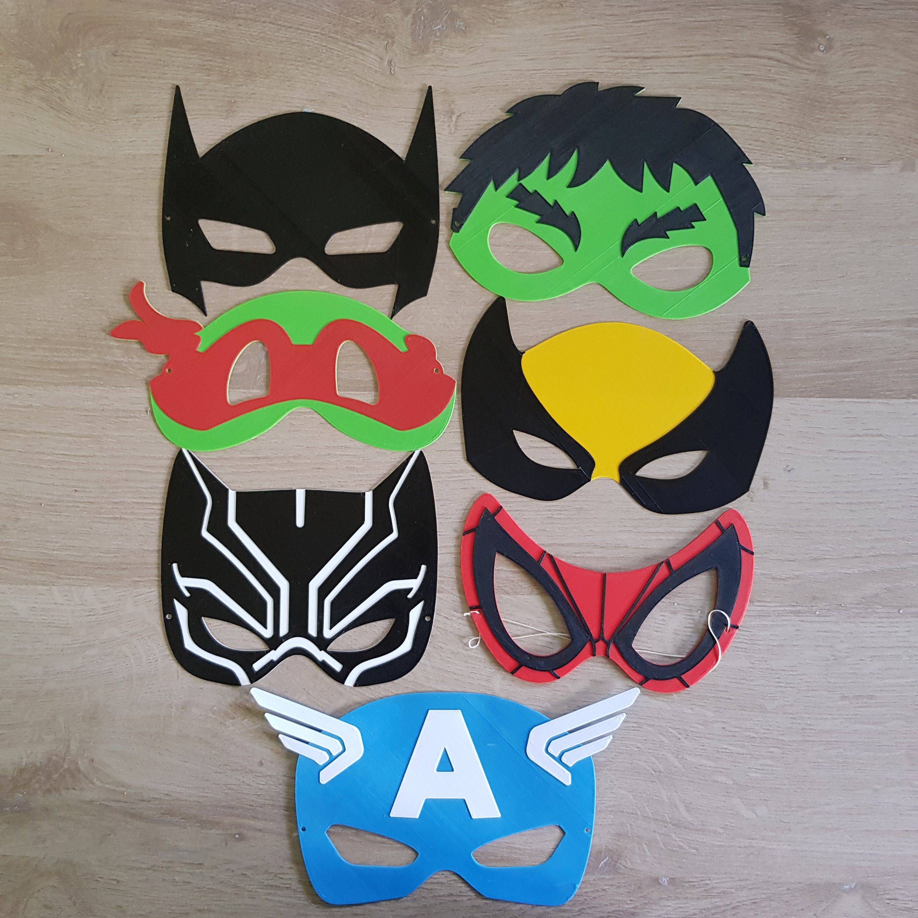 20180530_110105.jpg Download STL file Superhero masks (PROMO) • 3D print template, woody3d974