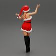 Girl-0004.jpg Lovely Santa Girl in Christmas Dress Posing