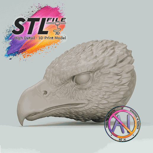 04 Hippogriff / Bird of Prey – Art Doll Head