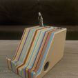 9.jpg Layered Wood Box - Secret Slide Box - Phone Stand - CatchAll - Desk Organizer Inspired by Upcycled Skateboard Deck Art